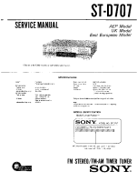 Sony ST-D707 - Service Manual 